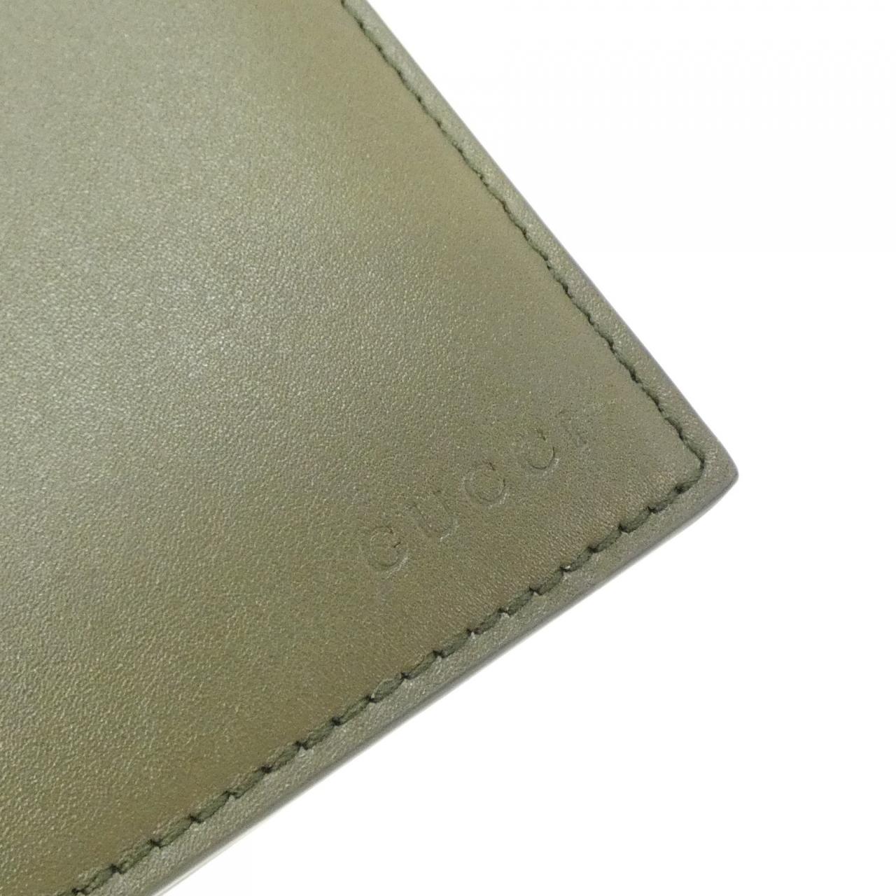 グッチ GG EMBLEM レザー GGスプリームキャンバス 二つ折り財布 日本限定