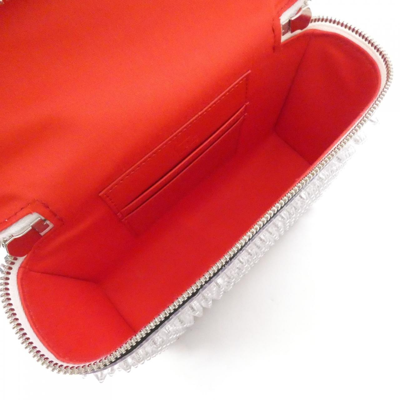 クリスチャンルブタン キピポーチ PVC レザーバッグ