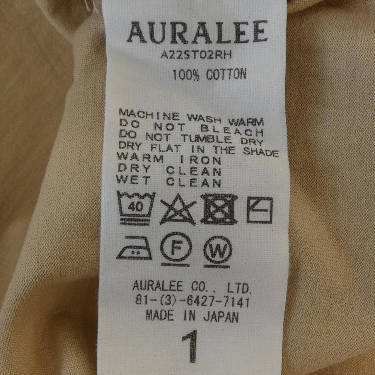 オーラリー コットンTシャツ