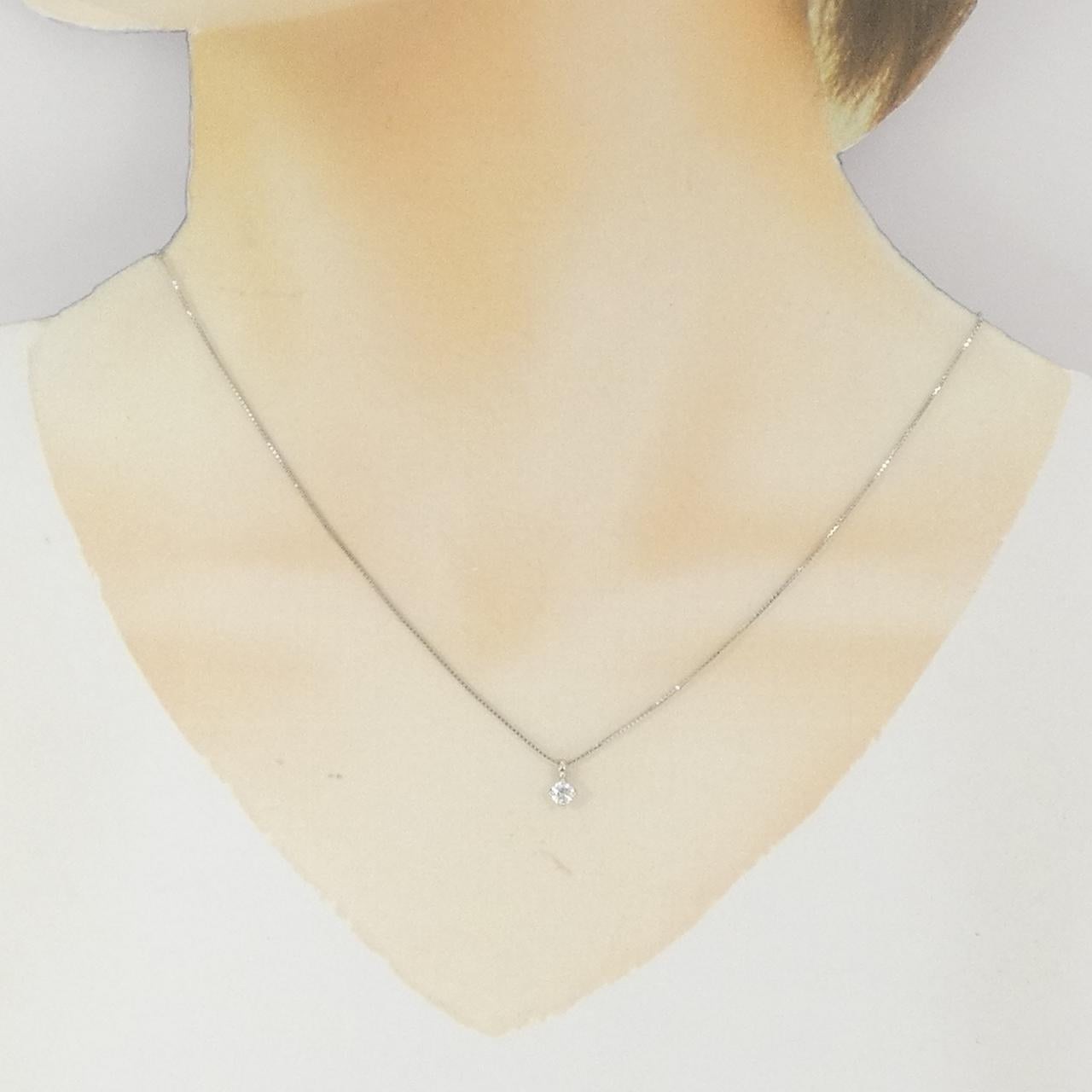 プラチナ850 ダイヤモンドネックレス