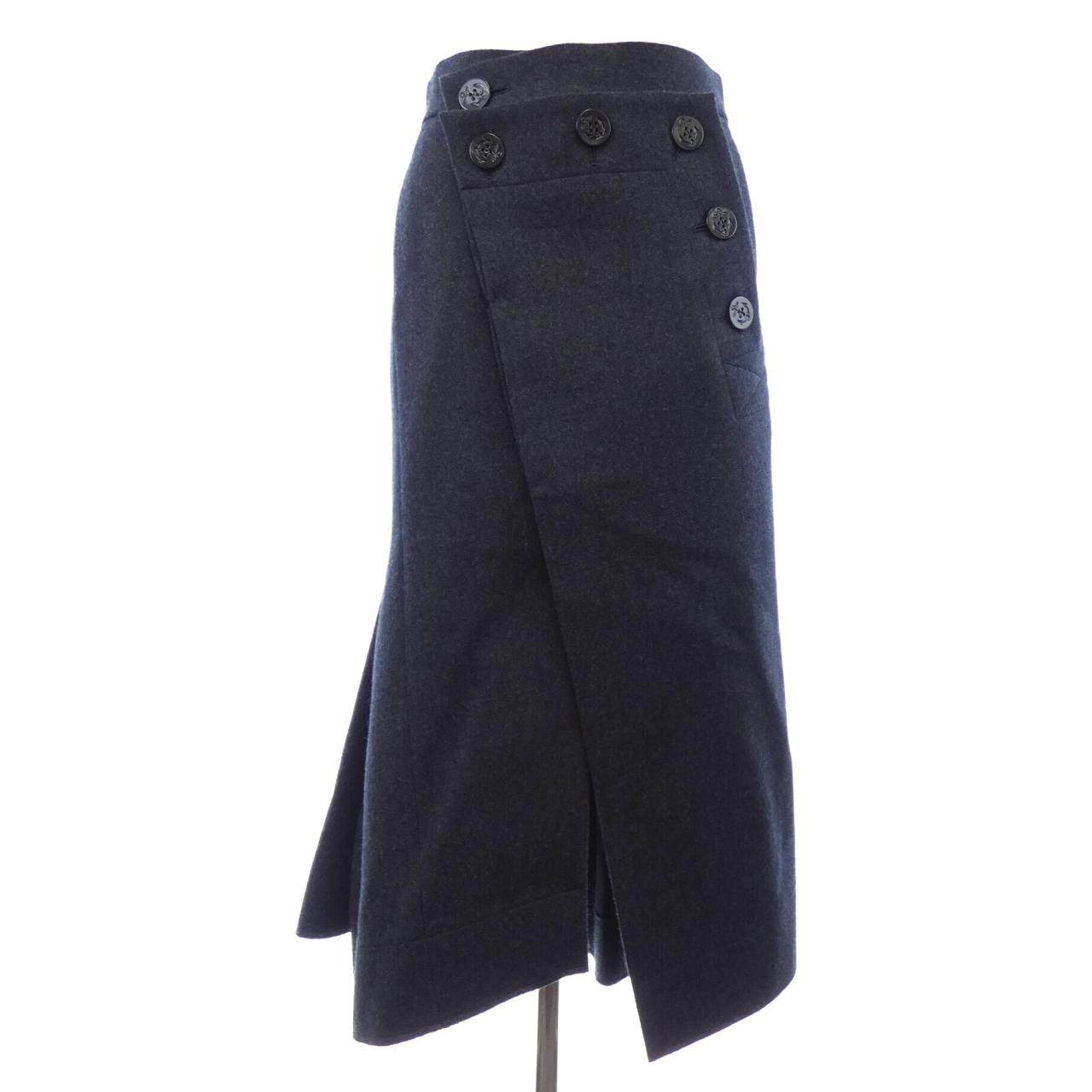 サカイ WOOL MELTON ミディスカート