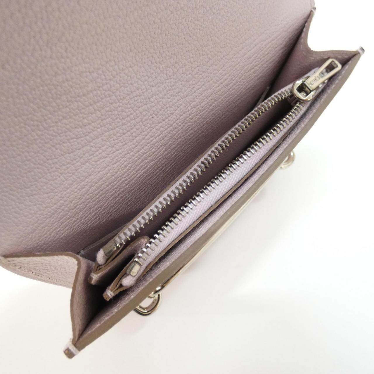 エルメス ルリスリム シェーブル 二つ折り財布