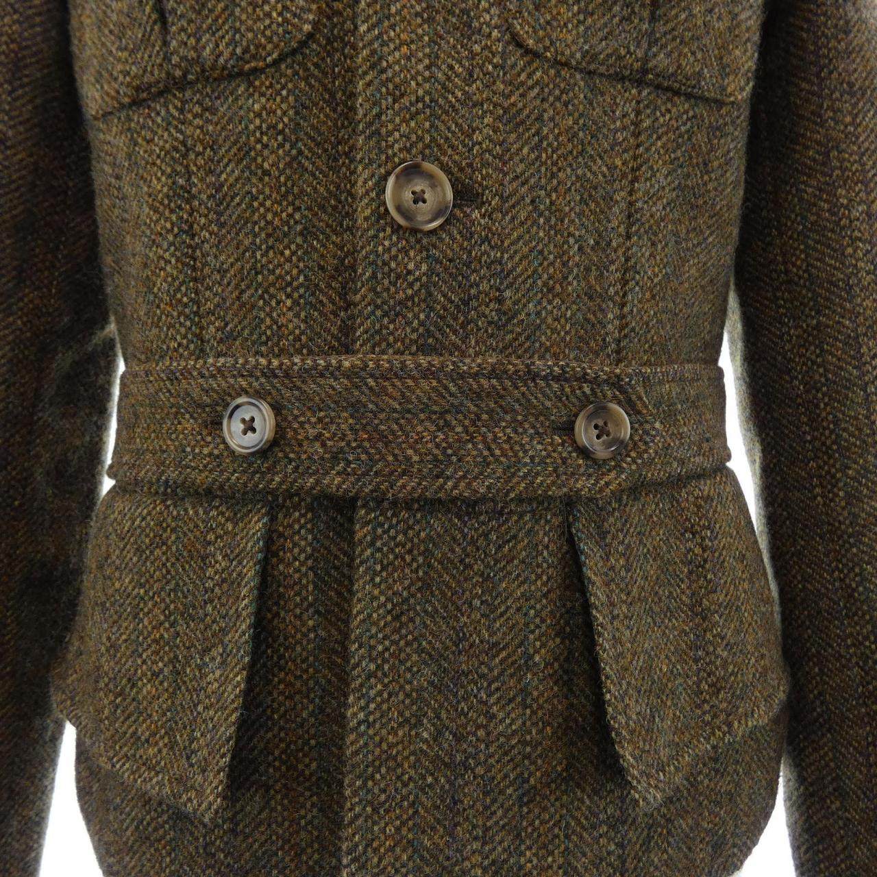 ポロラルフローレン belted wool tweed ジャケット