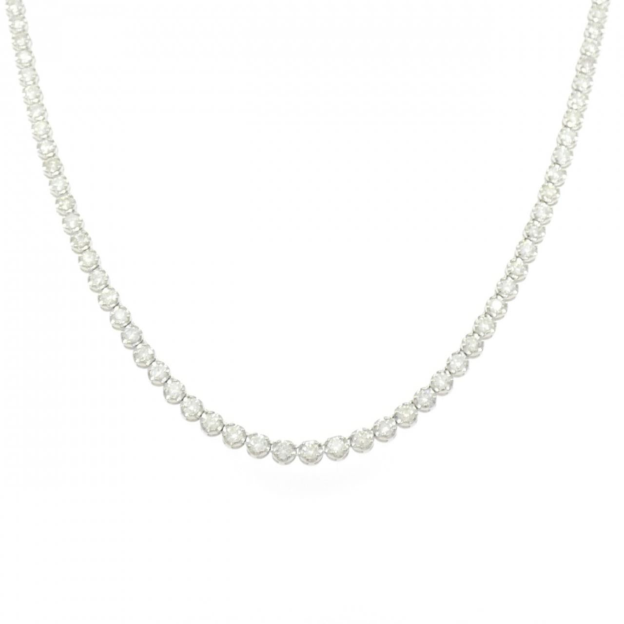 PT900 プラチナ ダイヤモンド ネックレス 10.01CT