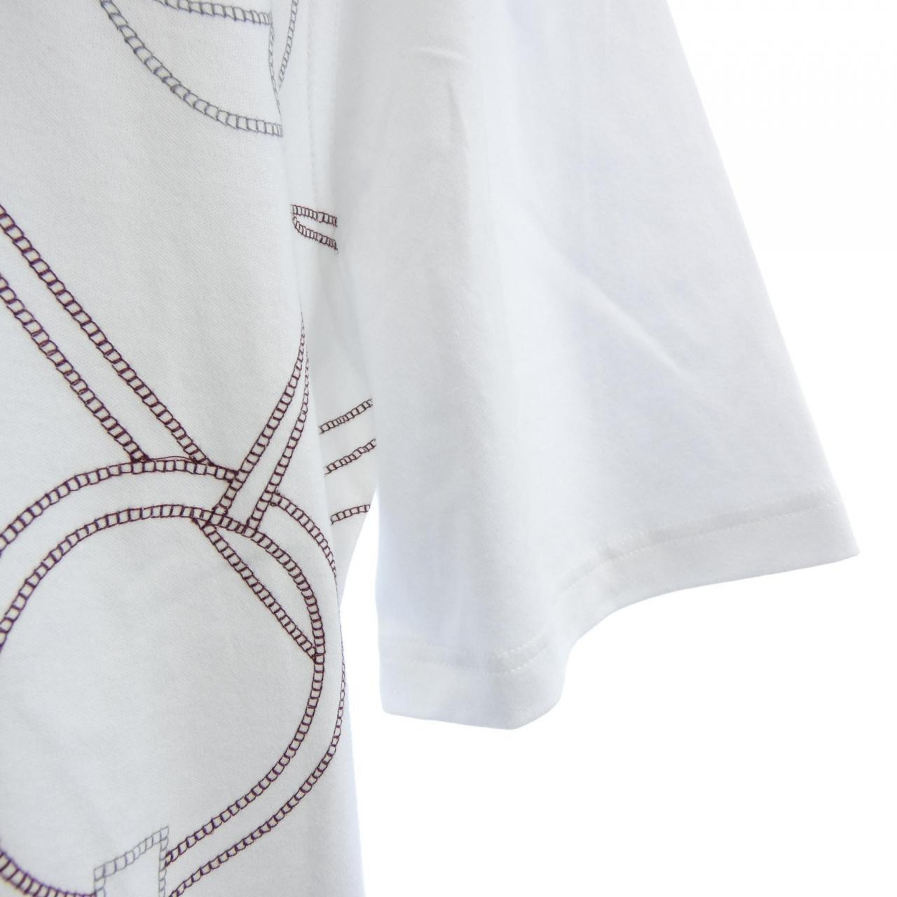 エルメス エプロンドールモザイク コットンTシャツ