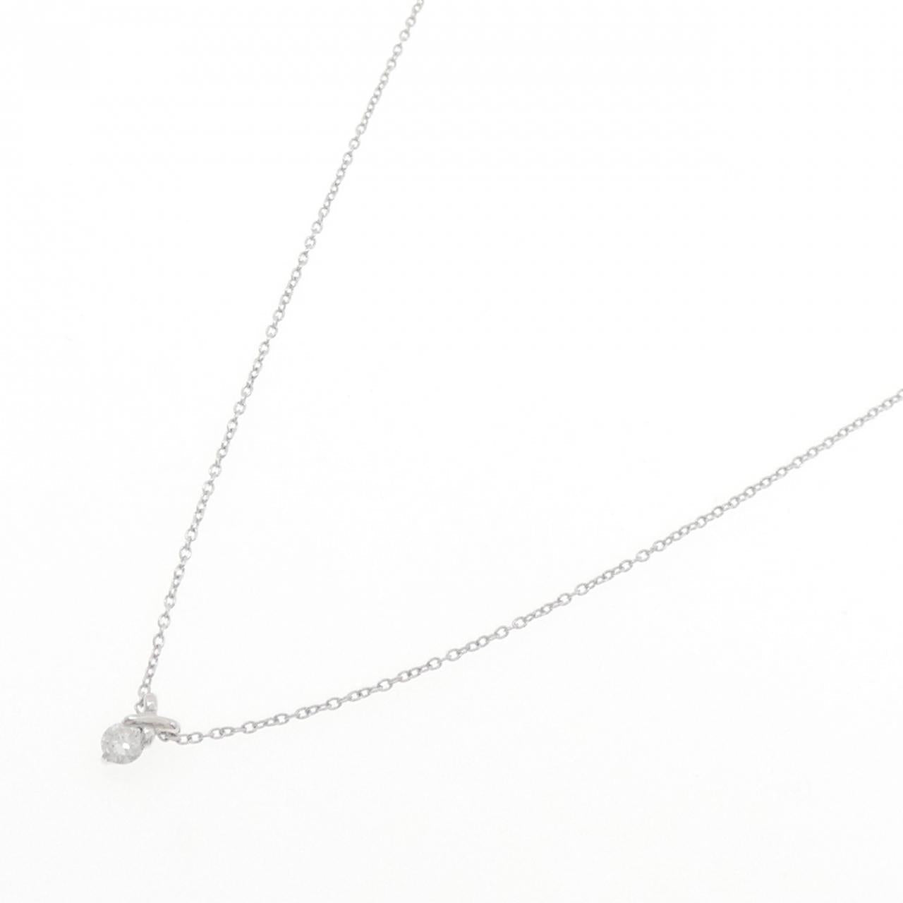 K10ホワイトゴールド ダイヤモンド ネックレス
