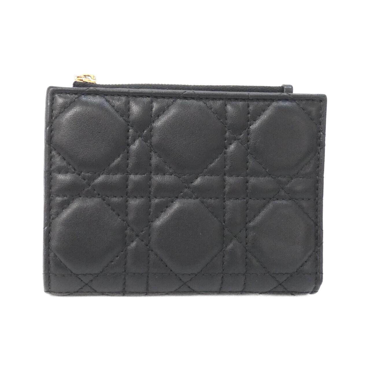 クリスチャンディオール LADY DIOR DHALIA ラム 2つ折り財布