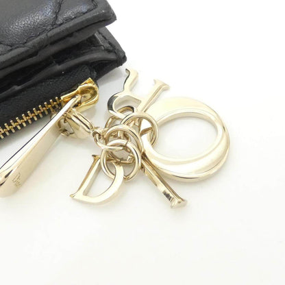 クリスチャンディオール LADY DIOR DHALIA ラム 2つ折り財布