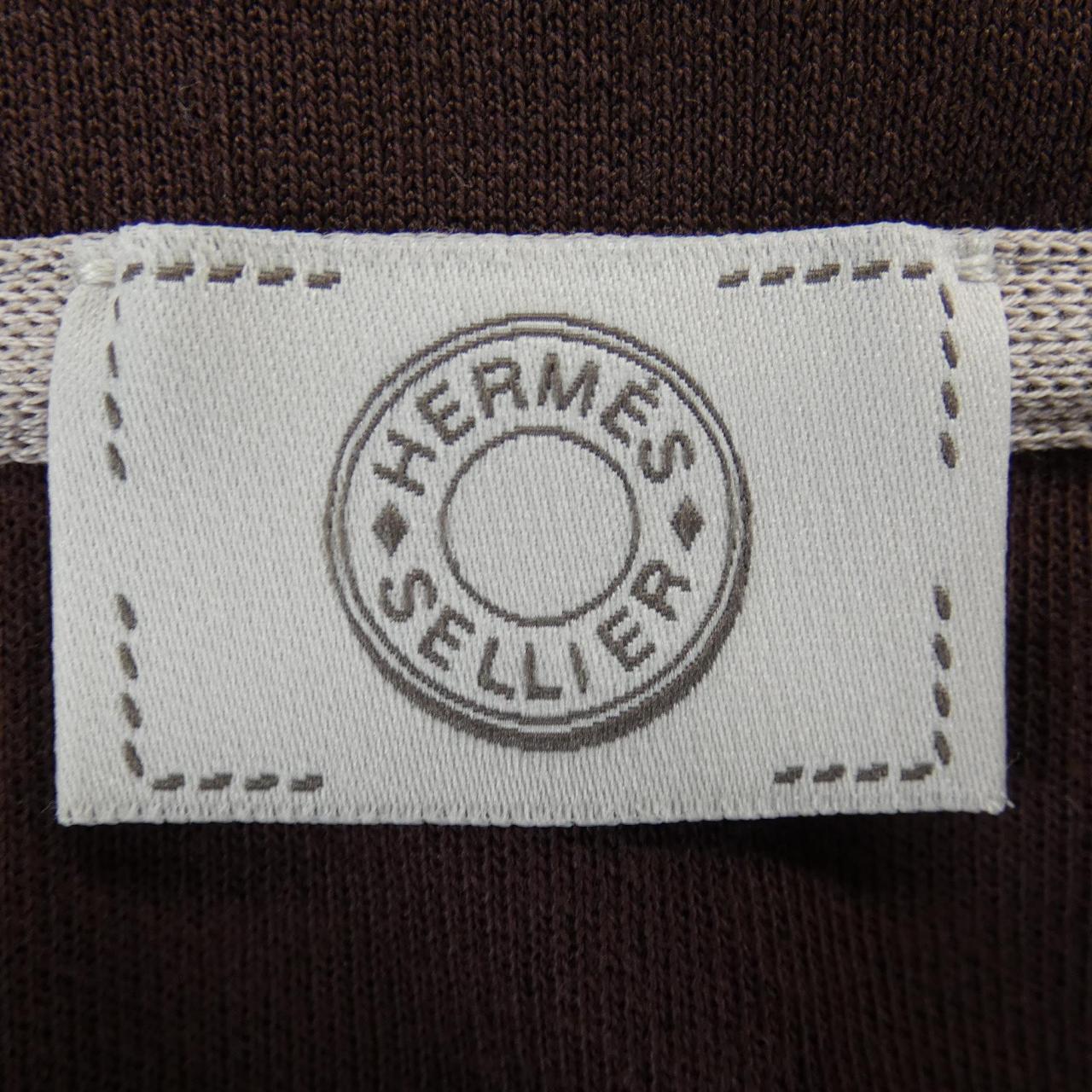 エルメス カレッシュアデス コットンポリエステルポロシャツ