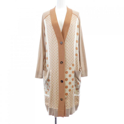 エルメス CLIC CLAC A POIS シルクカシミヤカーディガン