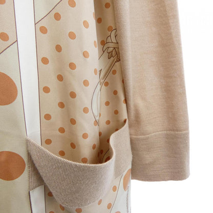 エルメス CLIC CLAC A POIS シルクカシミヤカーディガン