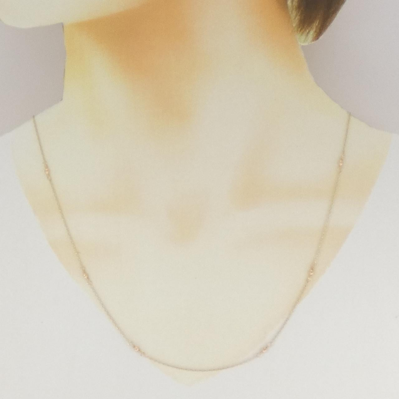 アガット K10イエローゴールドネックレス