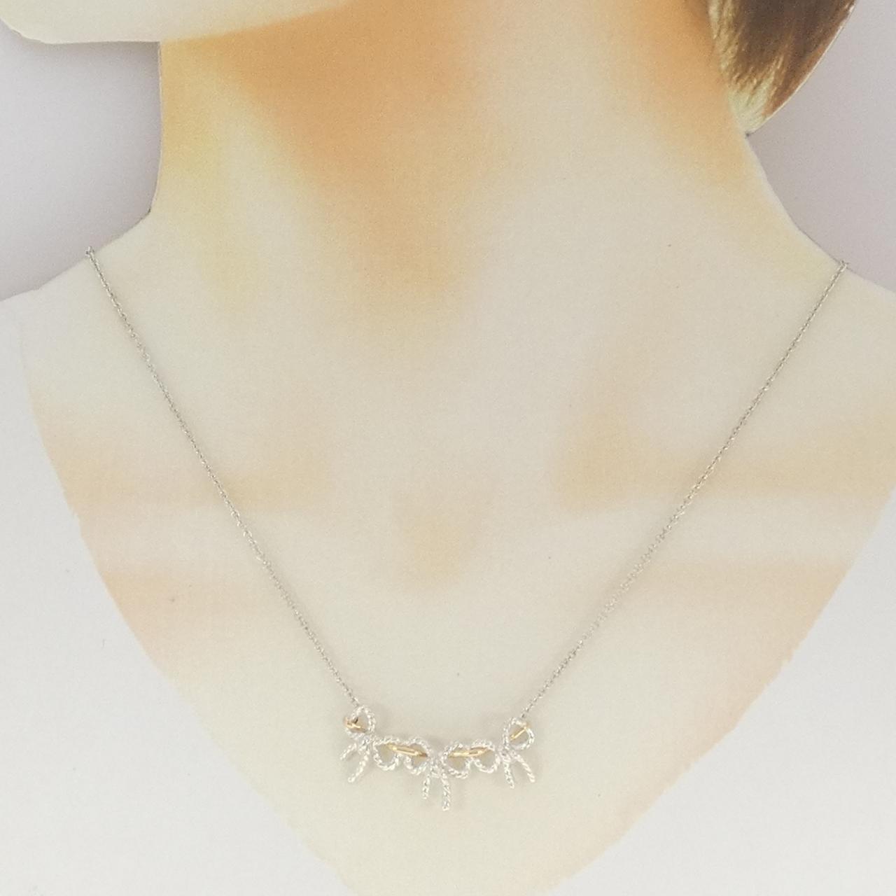 ティファニー 925シルバー 750イエローゴールド ネックレス
