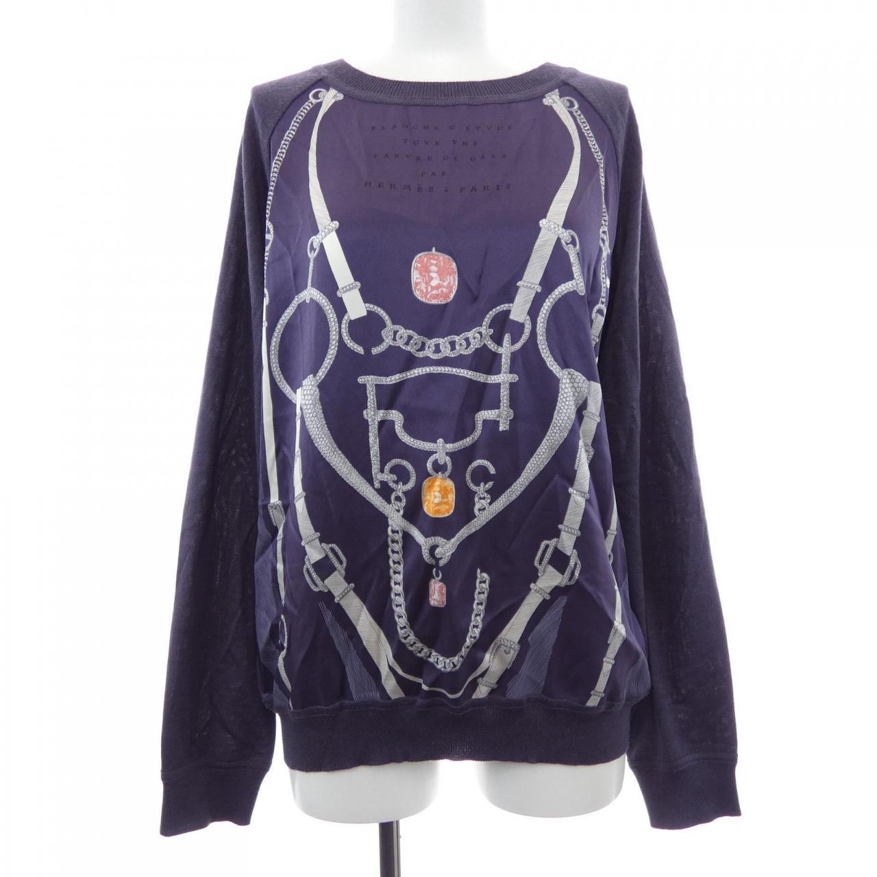 エルメス ツイルレーヌ シルクカシミヤトップス