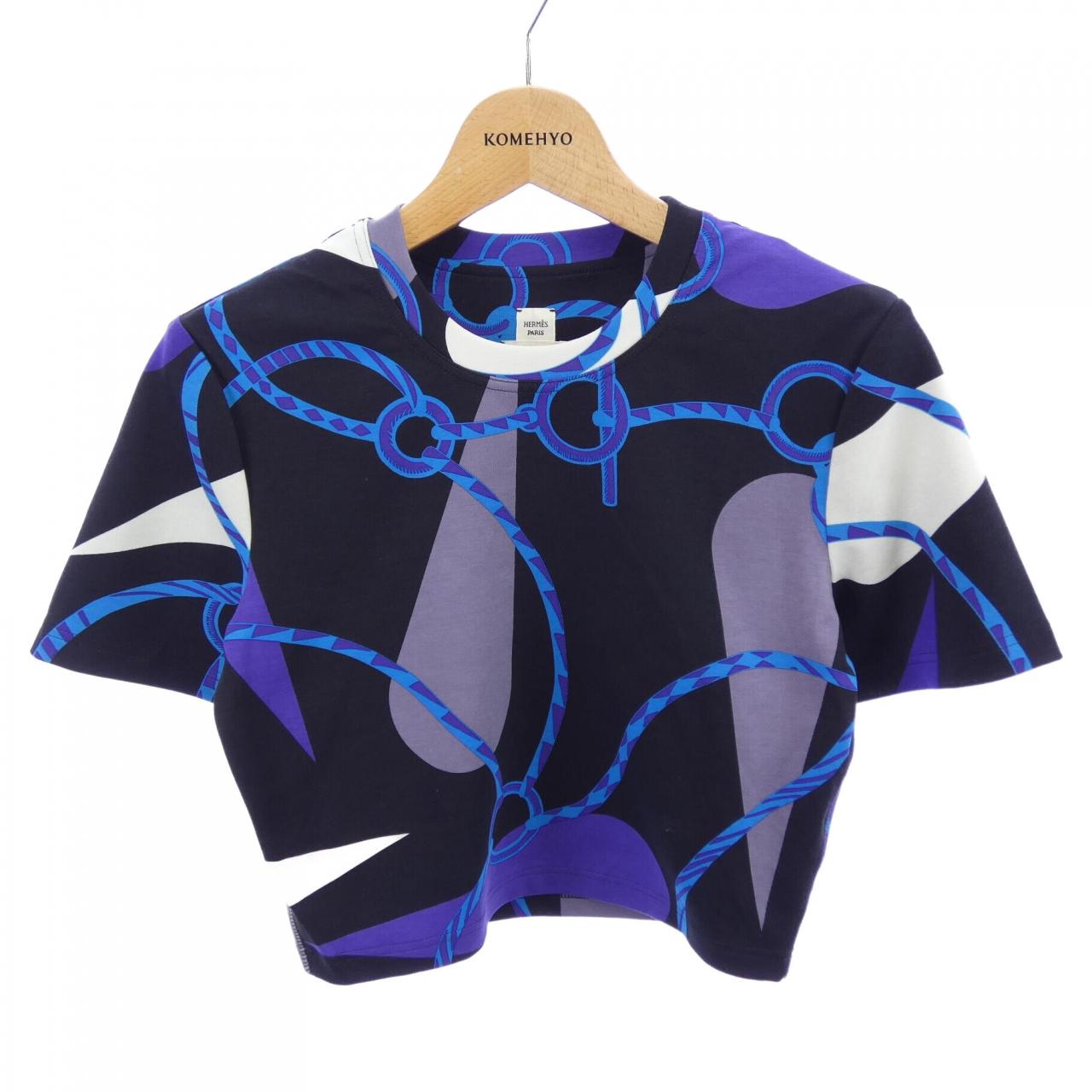エルメス FIGURE ARTISTIQUE コットンTシャツ