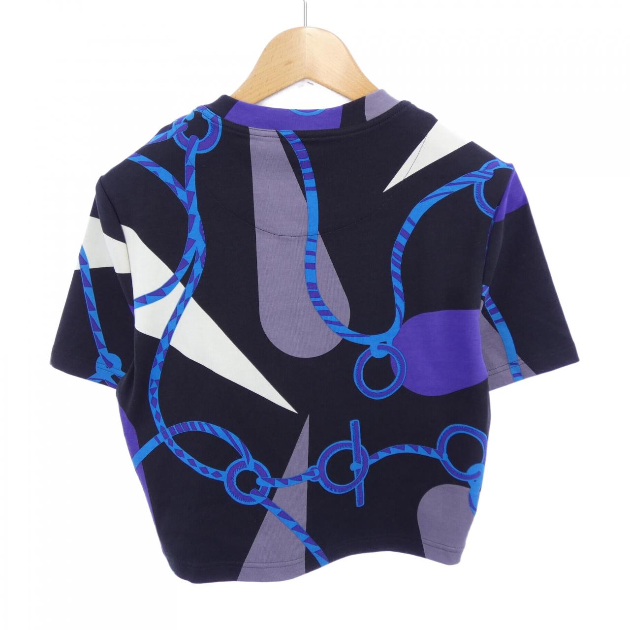エルメス FIGURE ARTISTIQUE コットンTシャツ