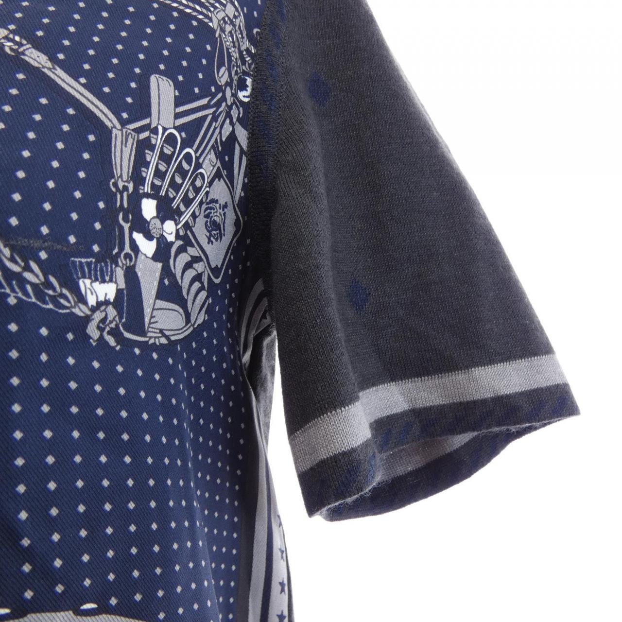 エルメス HARNAIS DE COUR BANDANA シルクカシミヤニット サイズ34