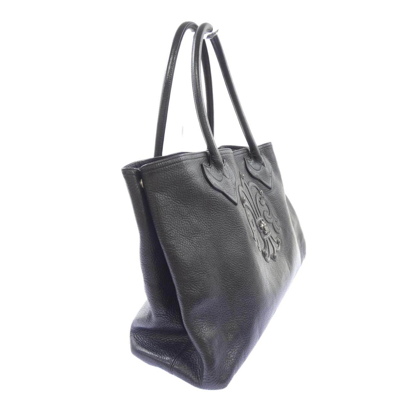クロムハーツ TOTE W/SNP BS FLUER レザートートバッグ