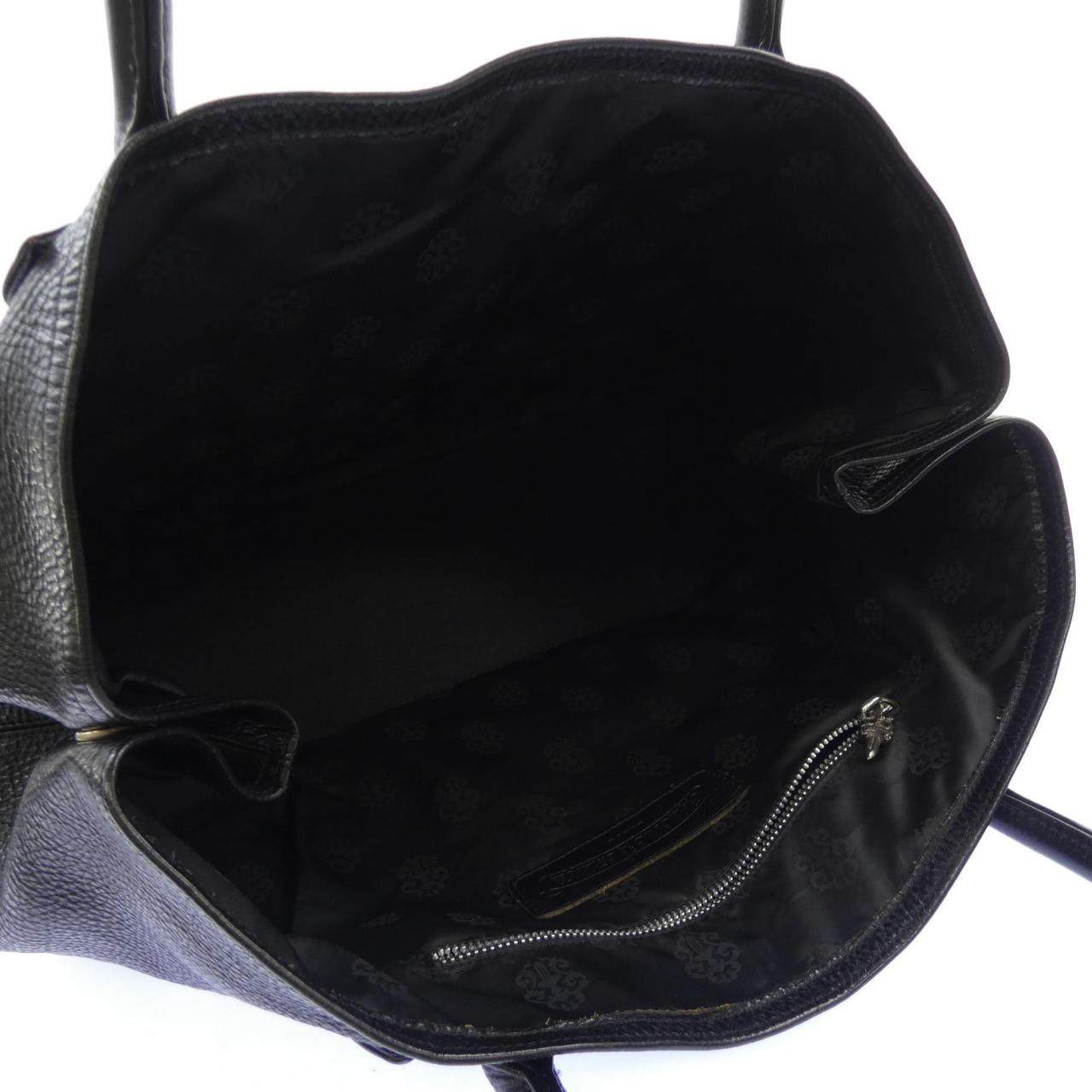クロムハーツ TOTE W/SNP BS FLUER レザートートバッグ