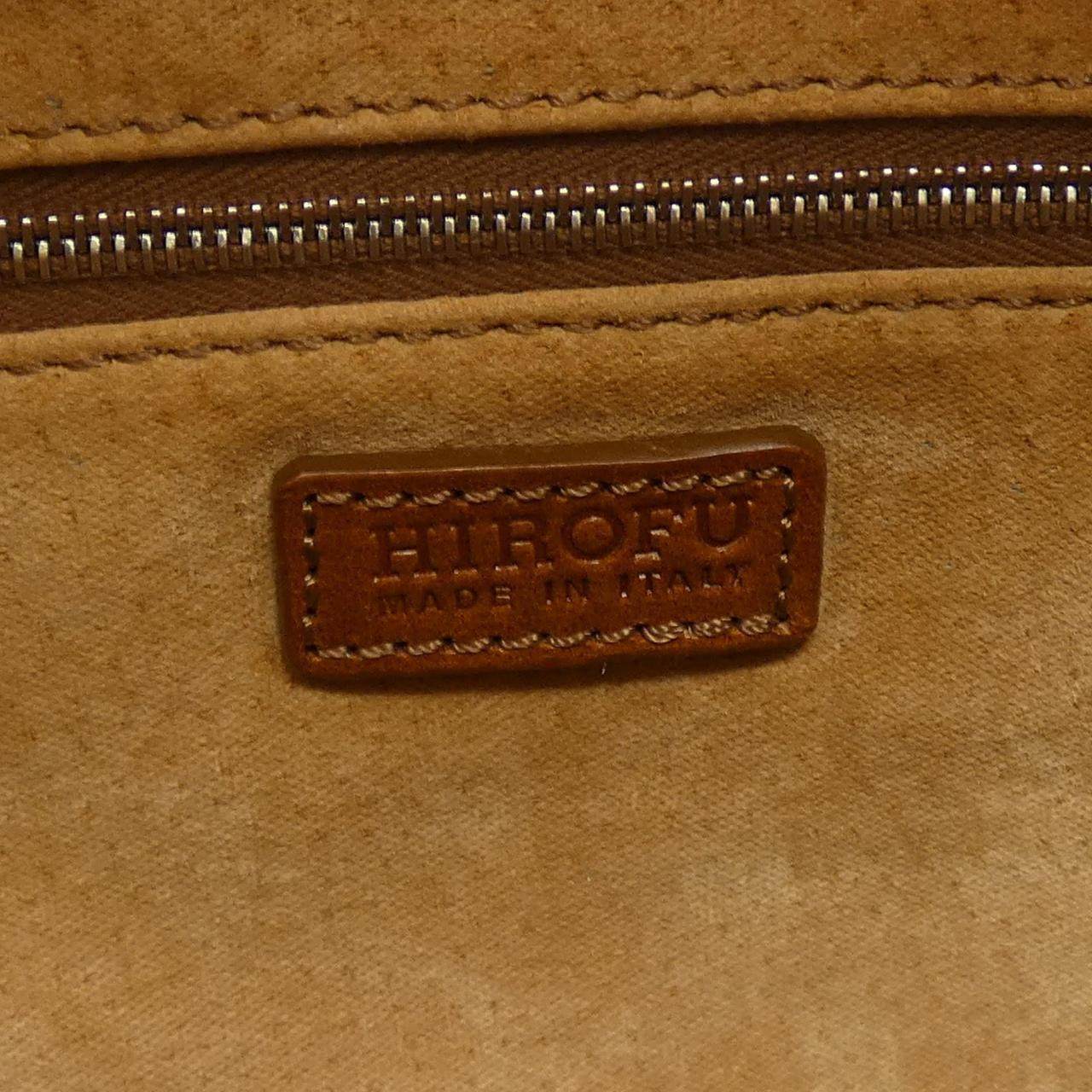 ヒロフ レザーハンドバッグ