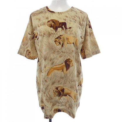 エルメス LIONS DANS LA SAVANE コットンTシャツ