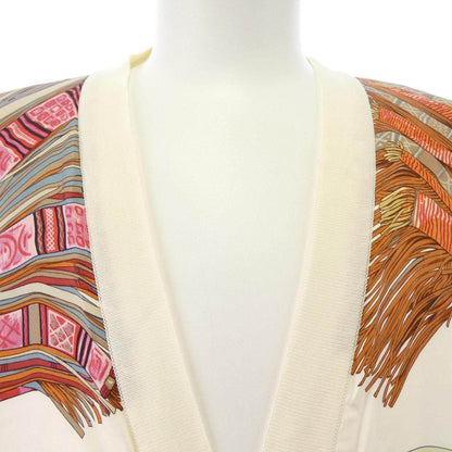 エルメス CUIRS DU DESERT シルクコットンカーディガン