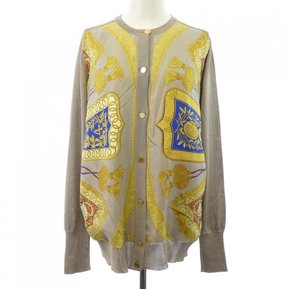 エルメス POSTE ET CAVALERIE シルクカーディガン