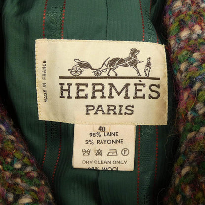 エルメス ウール混紡コート