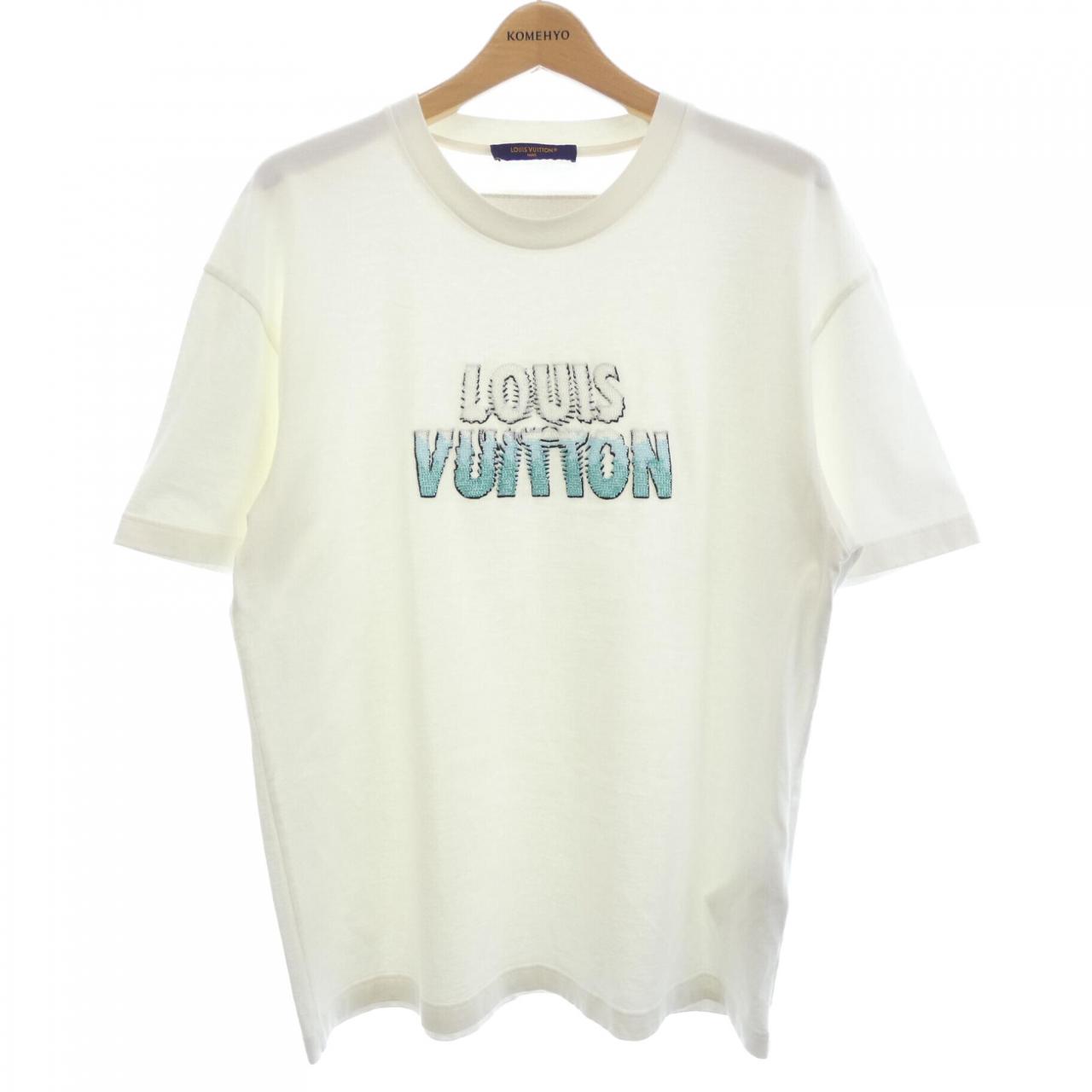 ルイヴィトン エンブロイダードビーズコットンTシャツ