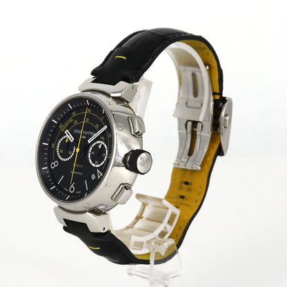 ルイヴィトン タンブールフライバッククロノヴォレ リミテッド ステンレススチール 自動巻