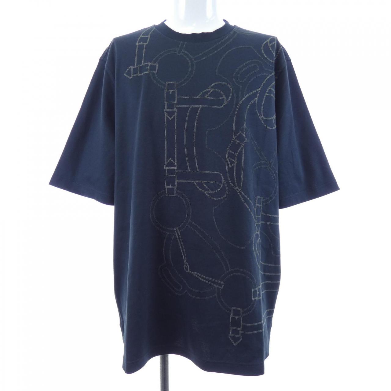 エルメス エプロンドールモザイク コットンTシャツ