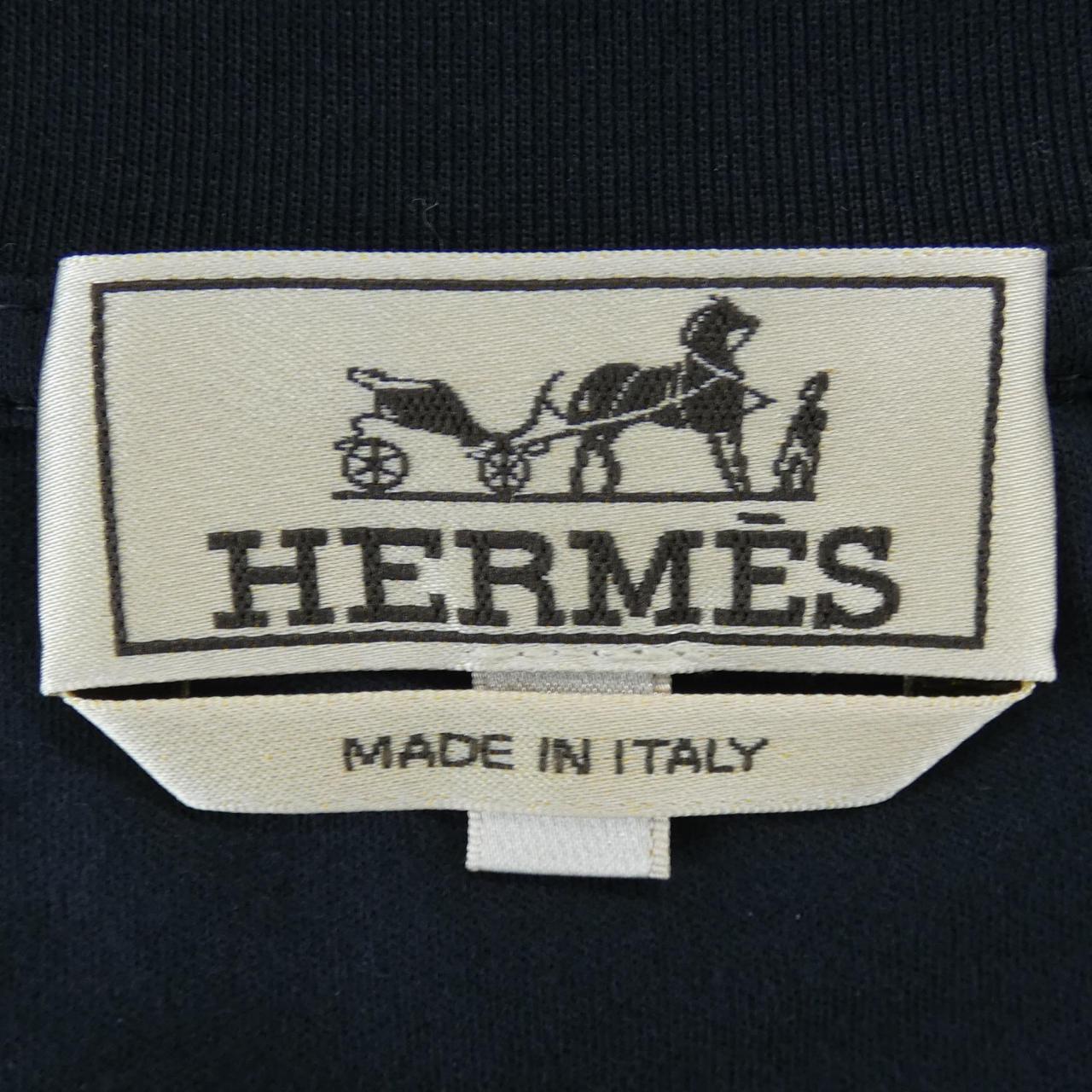 エルメス エプロンドールモザイク コットンTシャツ
