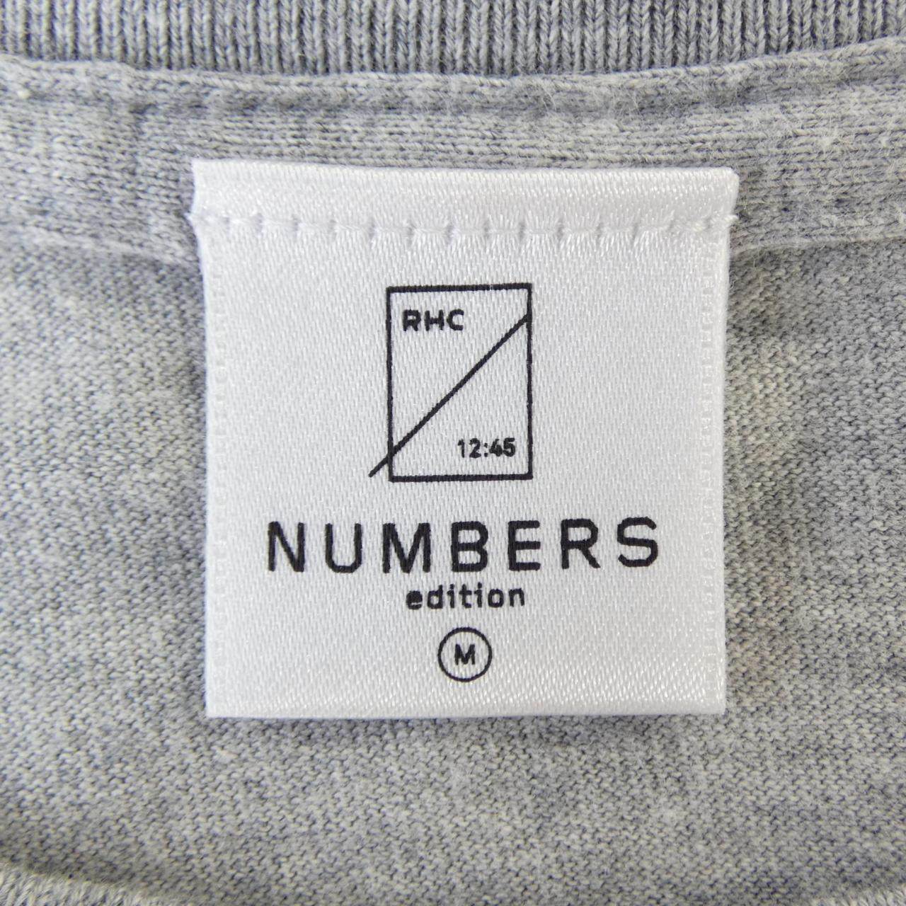 NumbersEdition コットンTシャツ
