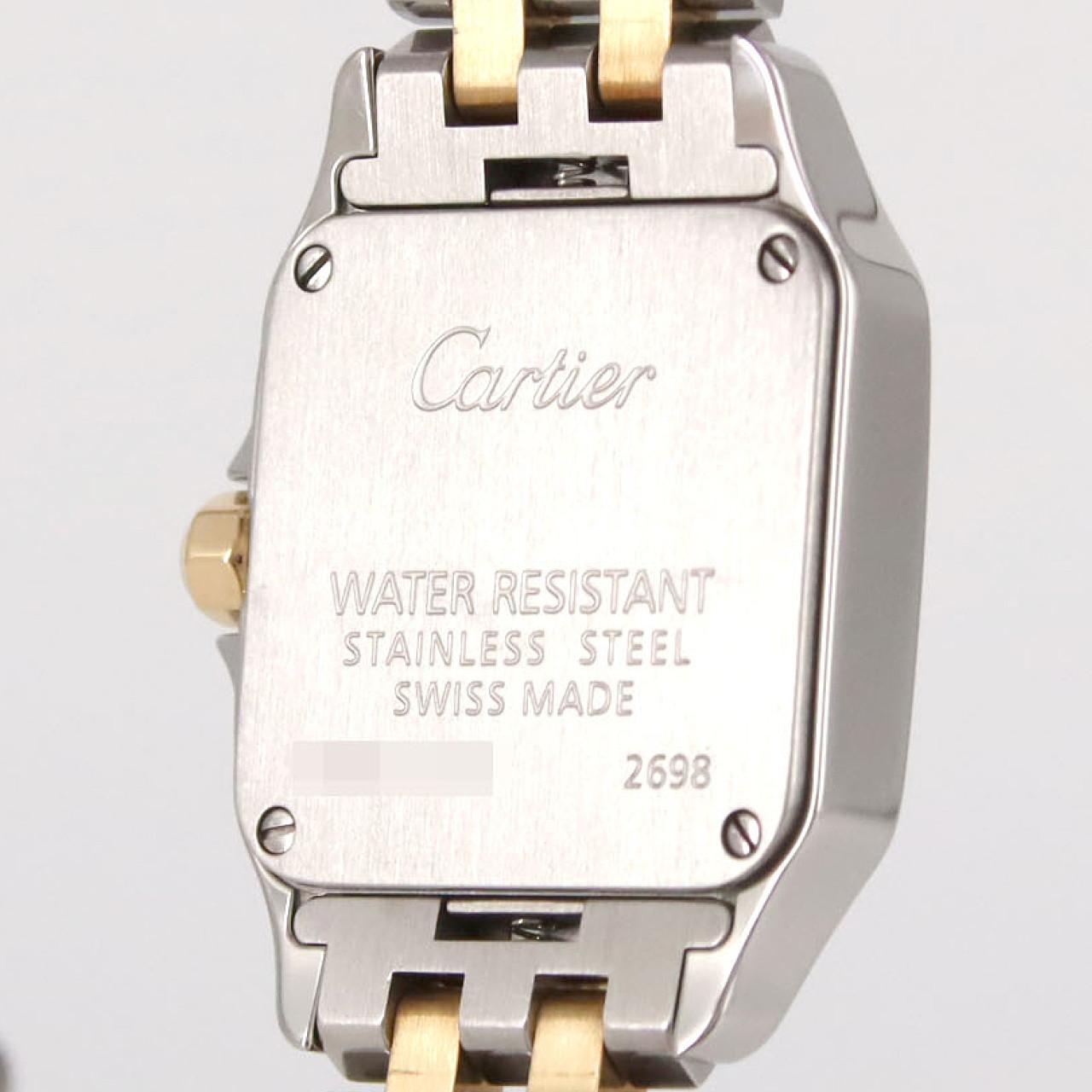 カルティエ サントスドゥモワゼルSM ステンレススチールイエローゴールド クォーツ