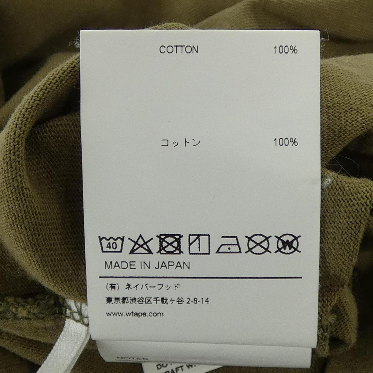 ダブルタップス コットンTシャツ