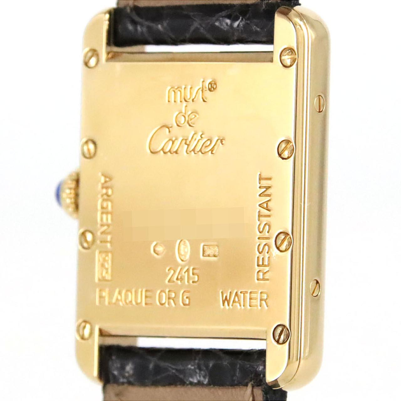 カルティエ マストタンク 金メッキ クォーツ