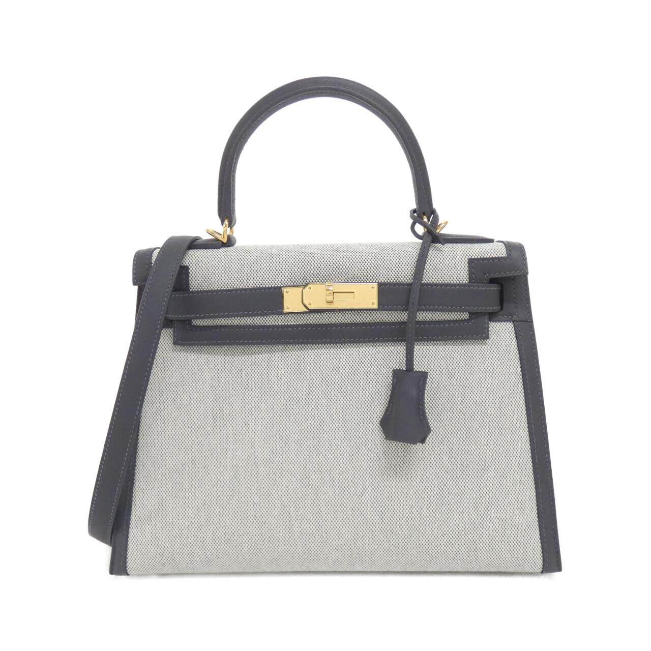 エルメス ケリー28 トワルアッシュ スイフト バッグ