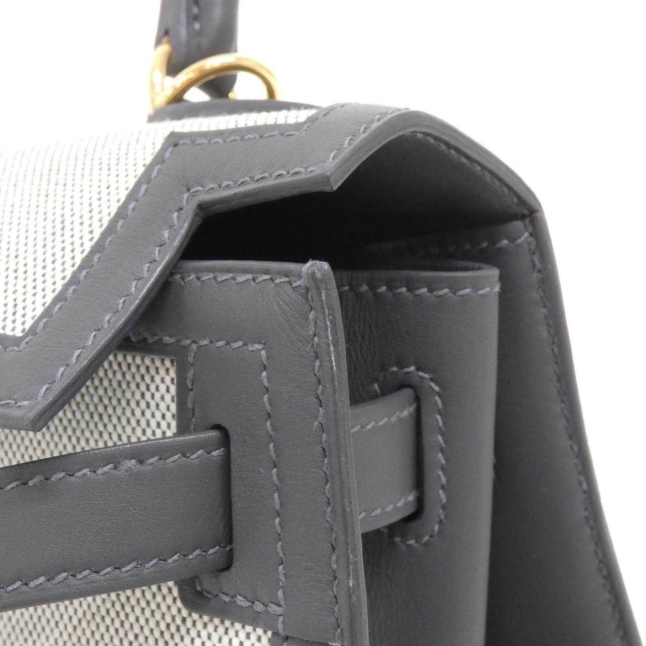 エルメス ケリー28 トワルアッシュ スイフト バッグ
