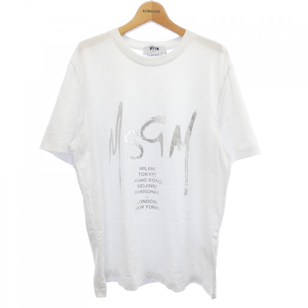 エムエスジーエム コットン Tシャツ
