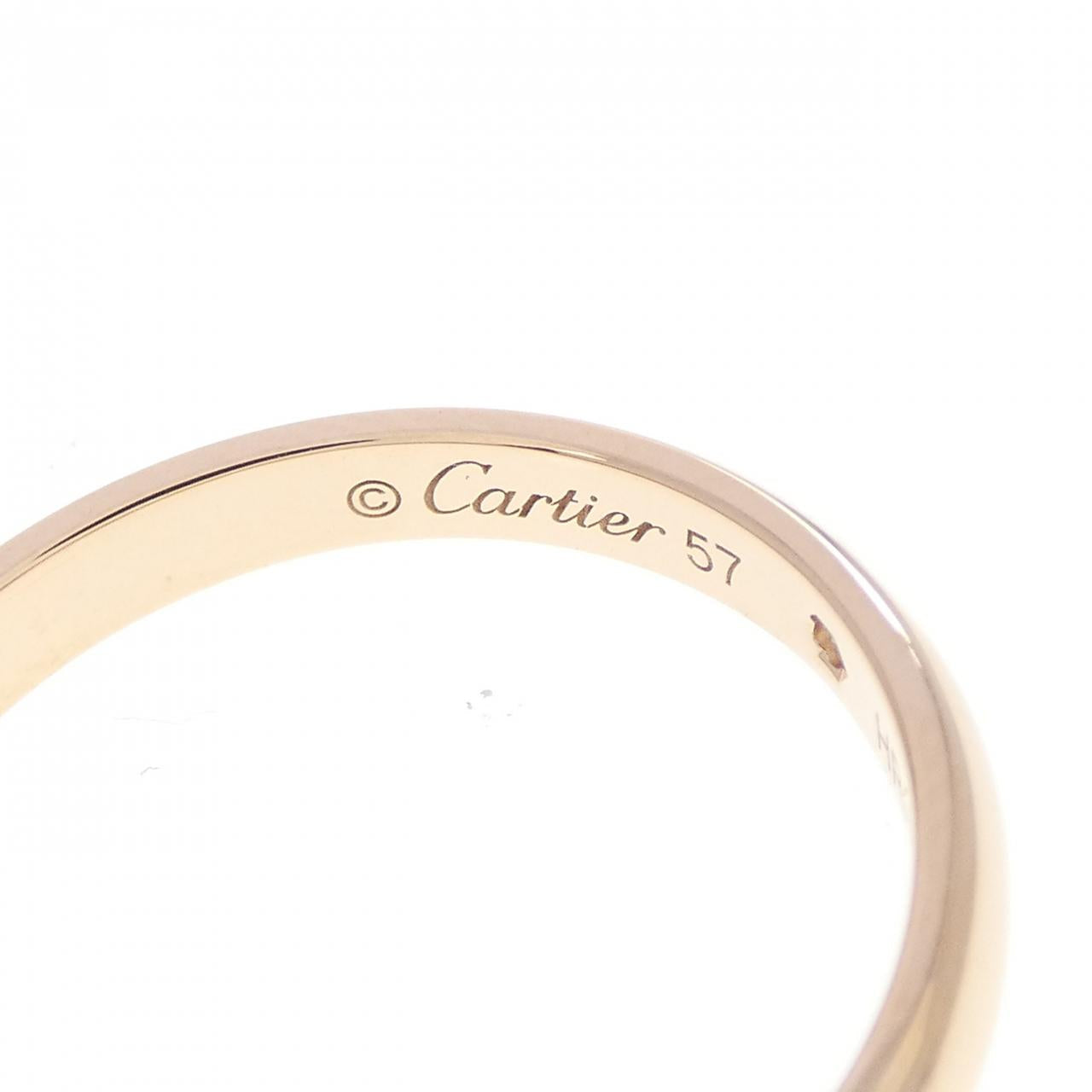 カルティエ ウェディング 750ピンクゴールド ダイヤモンドリング 16号