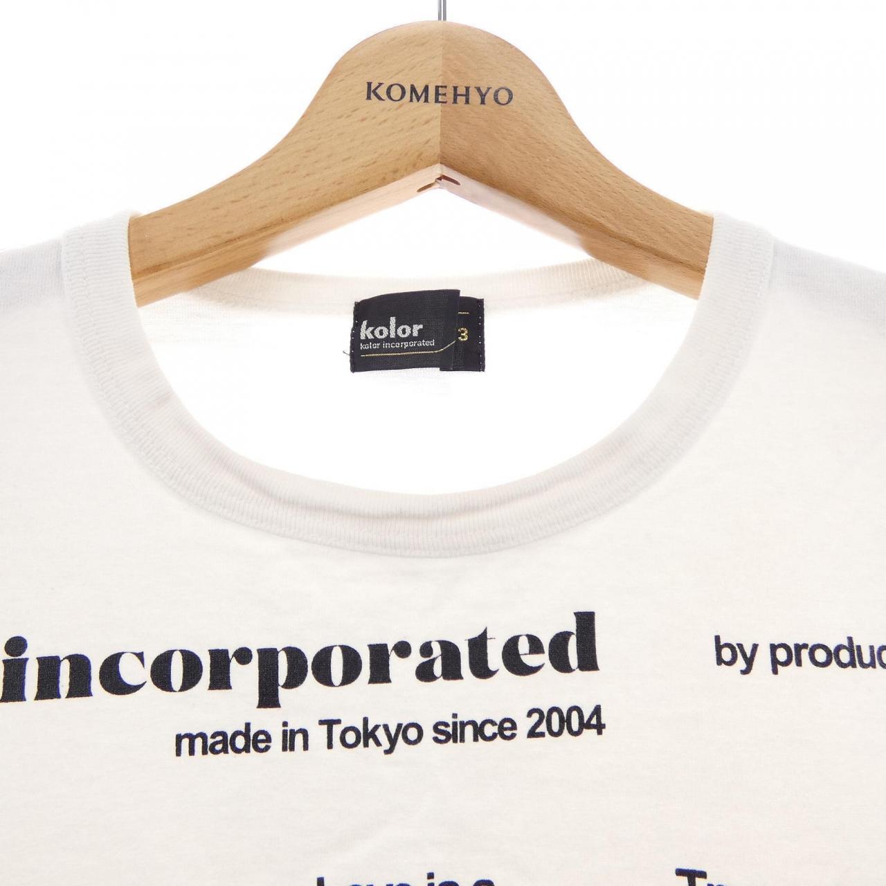 カラー コットンTシャツ