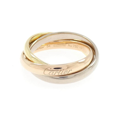 カルティエ トリニティ 3カラーゴールド リング 14号