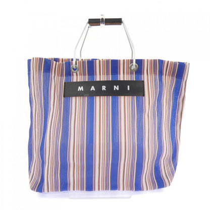 マルニ MARNI MARKET ストライプキャンバストートバッグ