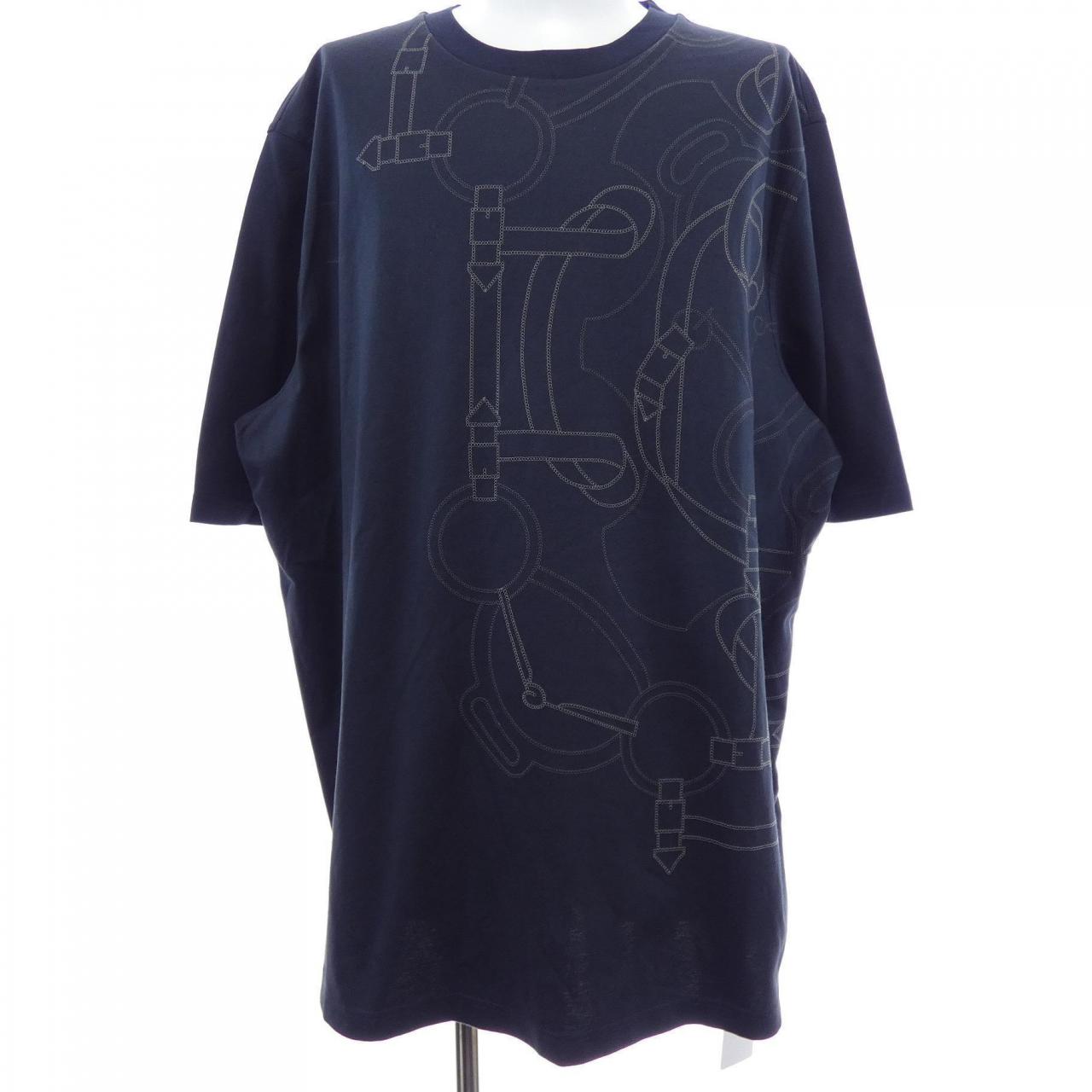 エルメス エプロンドールモザイク コットンTシャツ