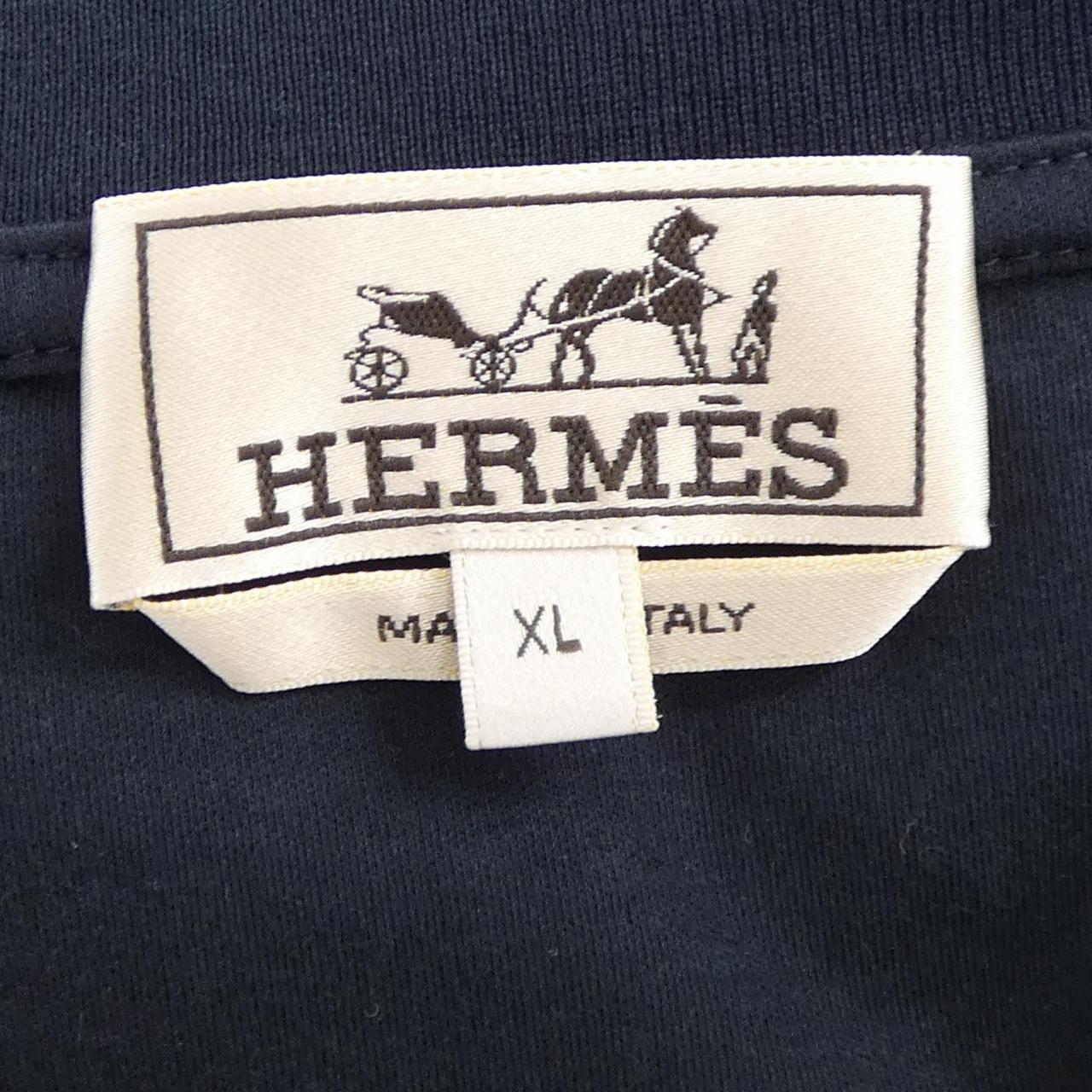 エルメス エプロンドールモザイク コットンTシャツ