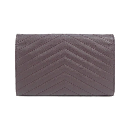 イヴサンローラン CASSANDRA CLASSIC CHAIN WALLET カーフ 財布