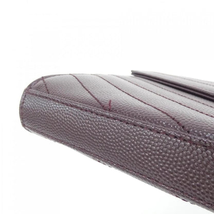 イヴサンローラン CASSANDRA CLASSIC CHAIN WALLET カーフ 財布