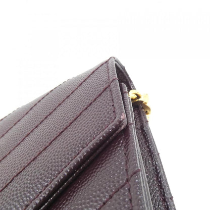 イヴサンローラン CASSANDRA CLASSIC CHAIN WALLET カーフ 財布