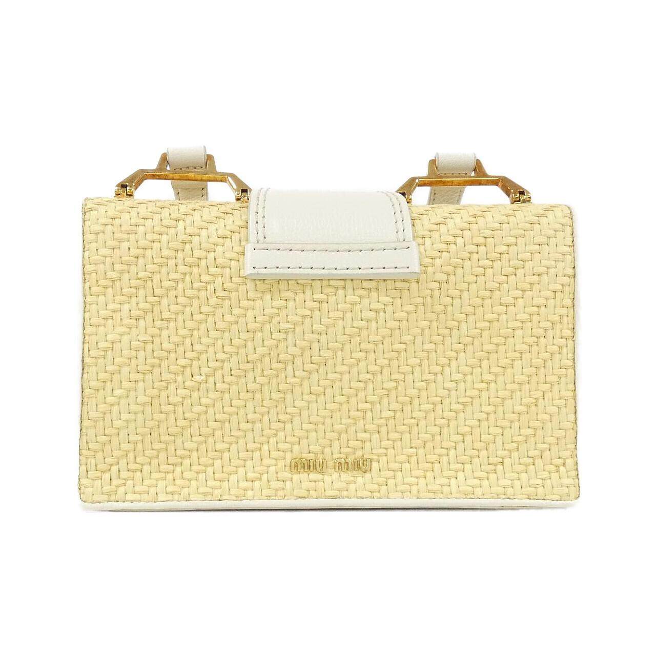 ミュウミュウ PAGLIA MADRAS ショルダーバッグ