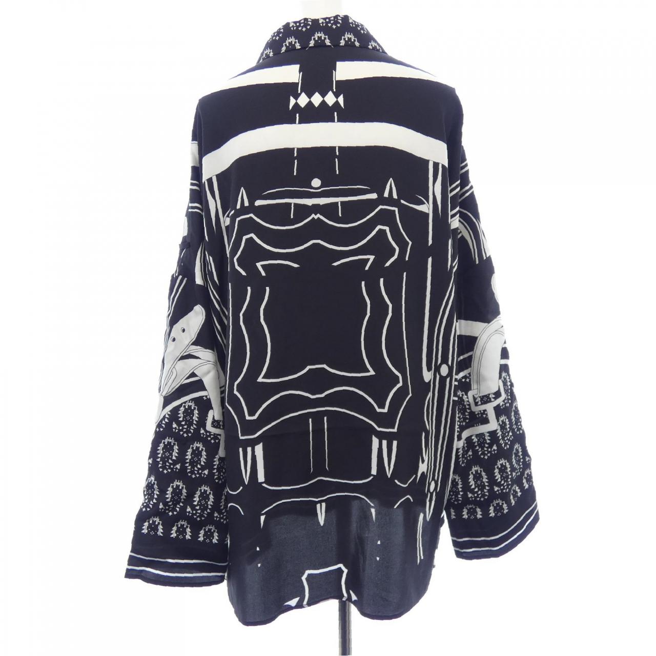 エルメス ツイルレーヌ シルクシャツ